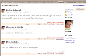 Los foros del Proyecto