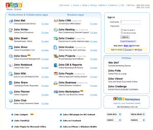 El Catálogo de Zoho